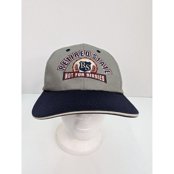 Retired State Not For Sissies Emb Logo Men Brown Adjustable Strapback Cap Hat - Picture 2 of 8